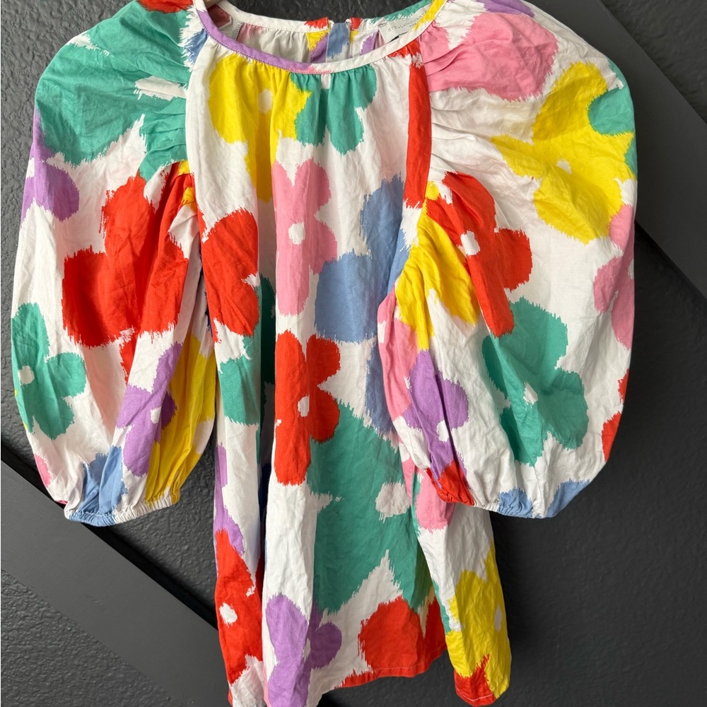 Stella McCartney Multicolor Puff Sleeve Top